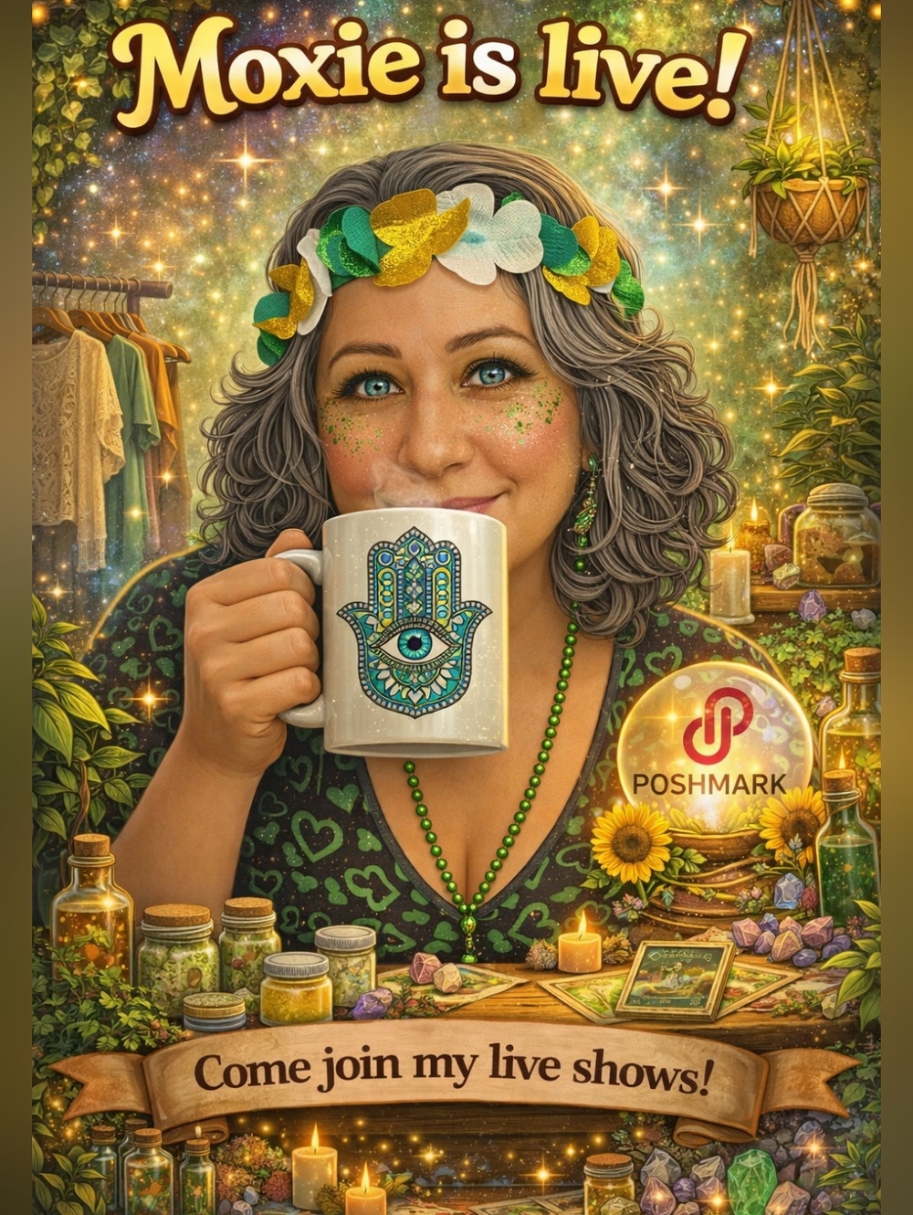 MOXIE IS LIVE!! GIVE THIS FLYER A LIKE TO SEE WHEN I GO LIVE!🦋🌺🧿